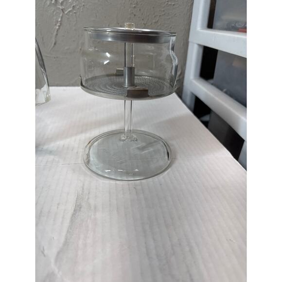 Pyrex Flameware Glass Coffee Pot Stovetop Percolator 7756 6 Cup Complete - Picture 4 of 5